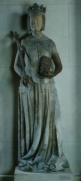 Jeanne de Bourbon (1338-77) 1365-80 by French School